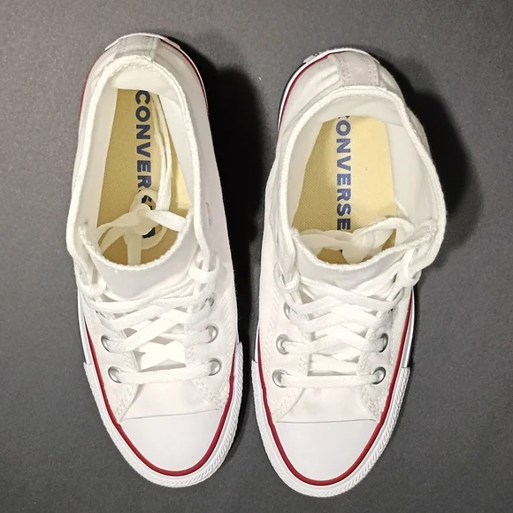 Converse Hightop Chuck Taylor All Star Unisex Optical White Sneakers - Picture 5 of 8